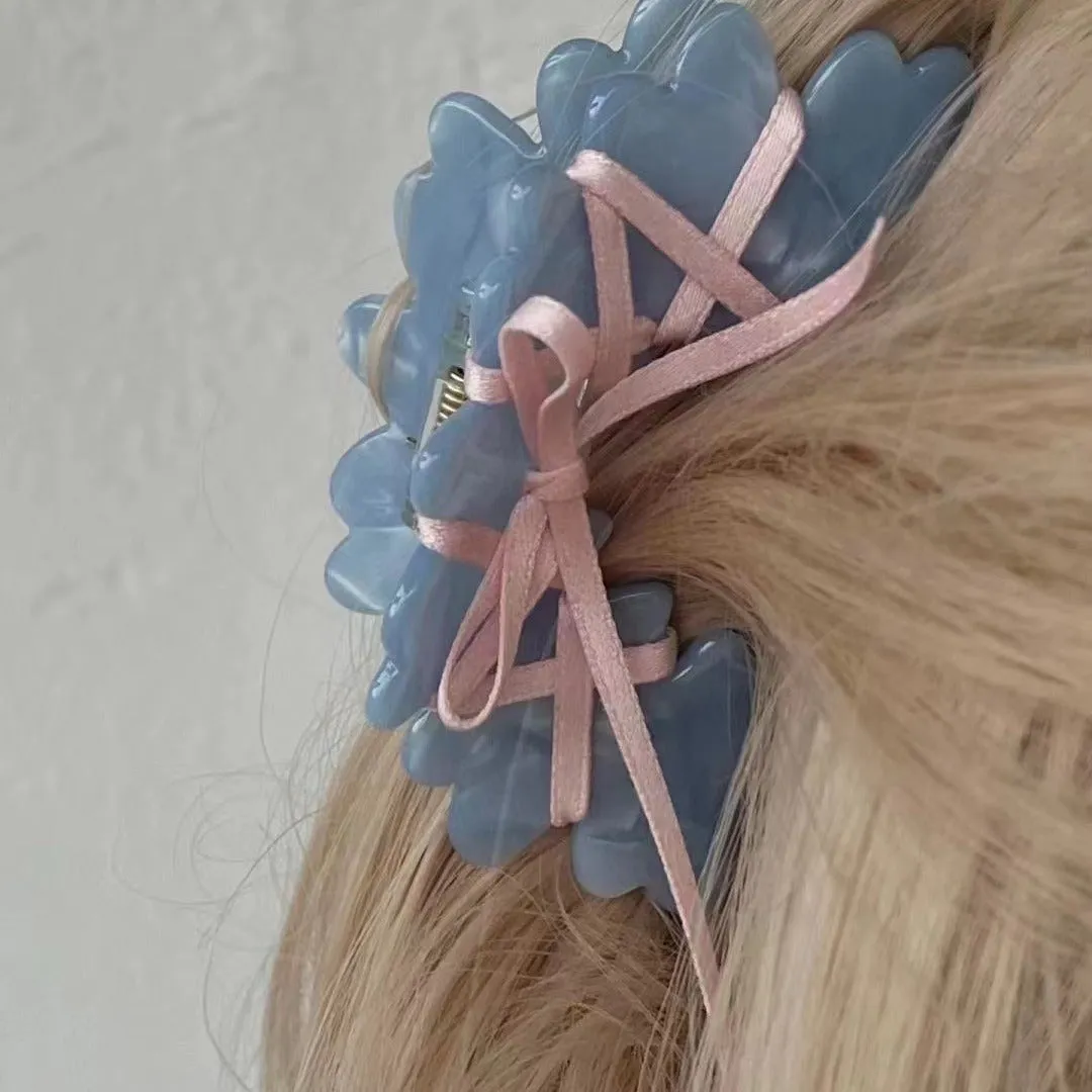 Ballet Ribbon Claw Clip