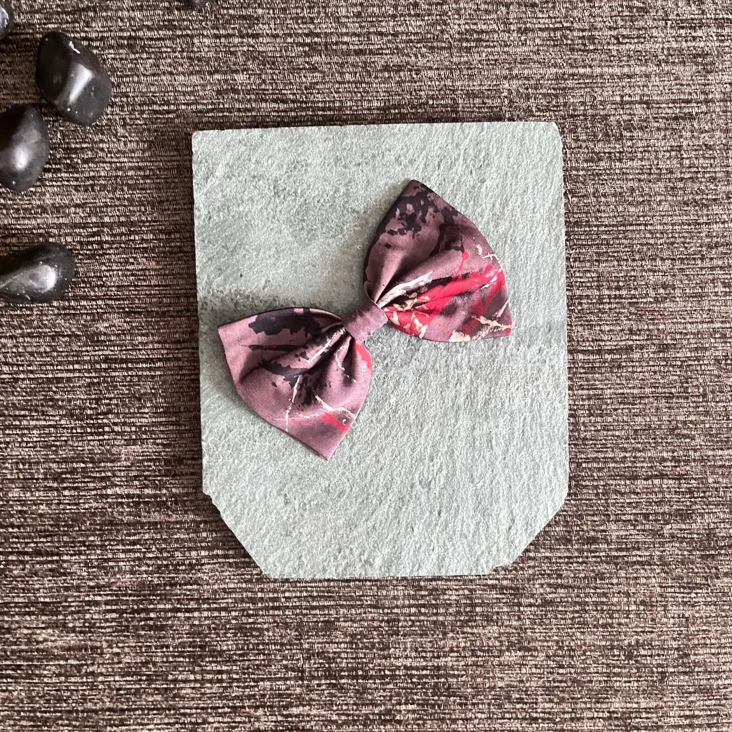 Bow Hair Clip For Girls | Hand Crafted Hair Accessory  | Ajrakh | Minimalistic | Comfortable