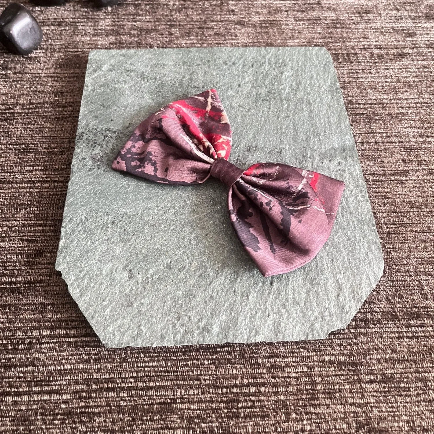 Bow Hair Clip For Girls | Hand Crafted Hair Accessory  | Ajrakh | Minimalistic | Comfortable