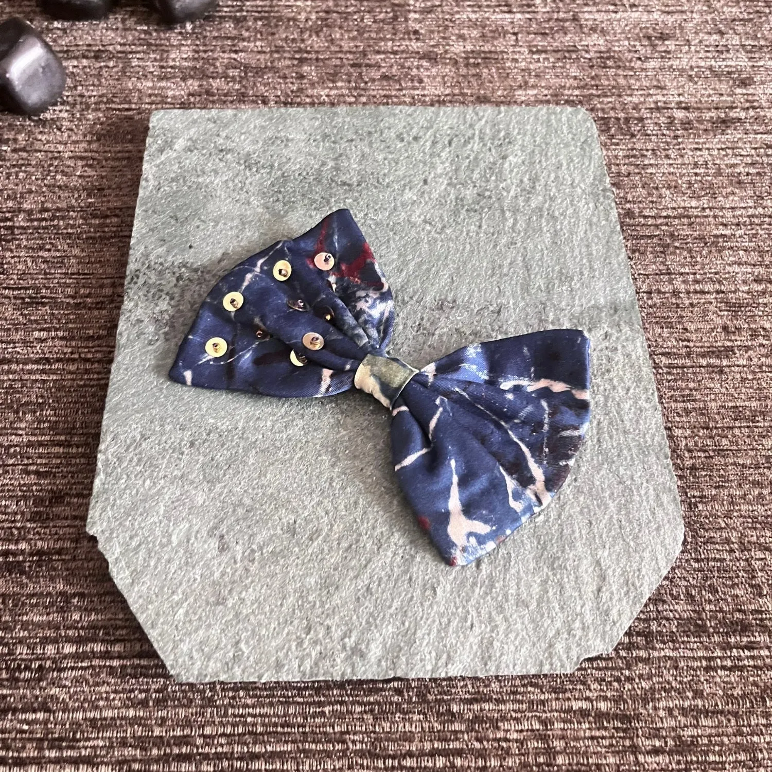 Bow Hair Clips | Ajrakh Block Print | Hand Crafted | Light Weight | Comfortable | Set of 2