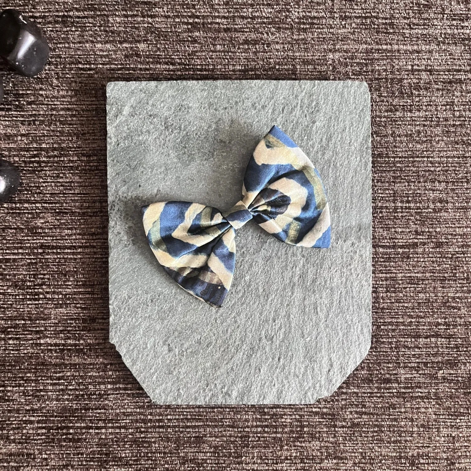 Bow Hair Clips For Girls | Modal Ajrakh Hair Accessories | Comfortable | Set of 2