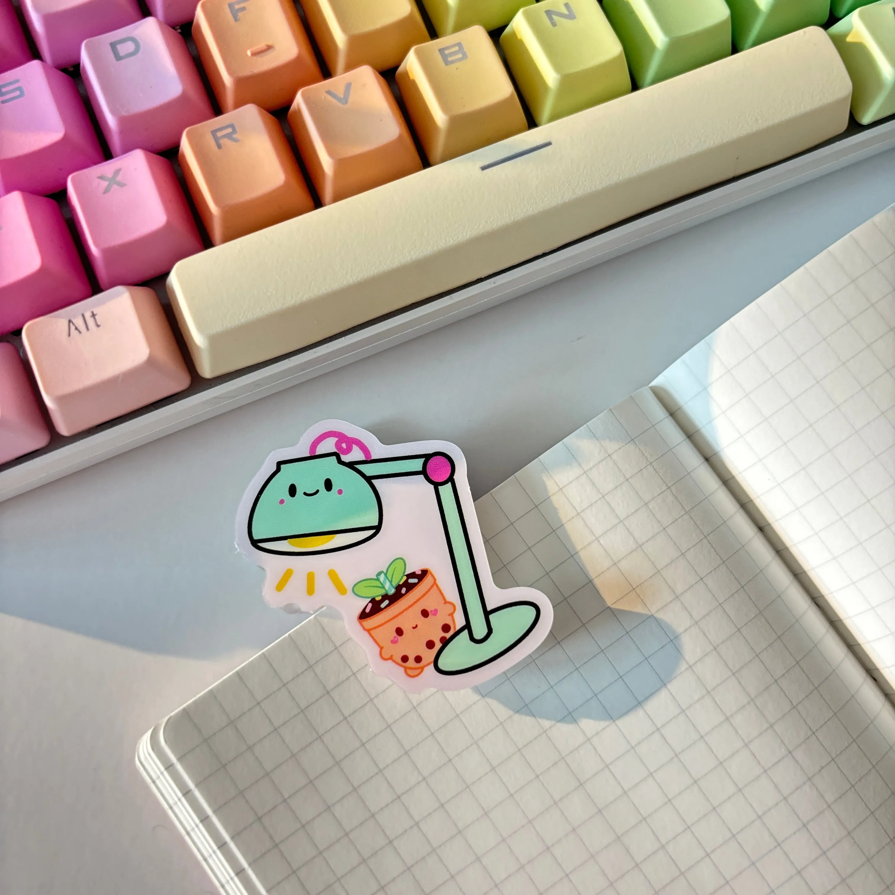 Cute Lamp Stationery Clip