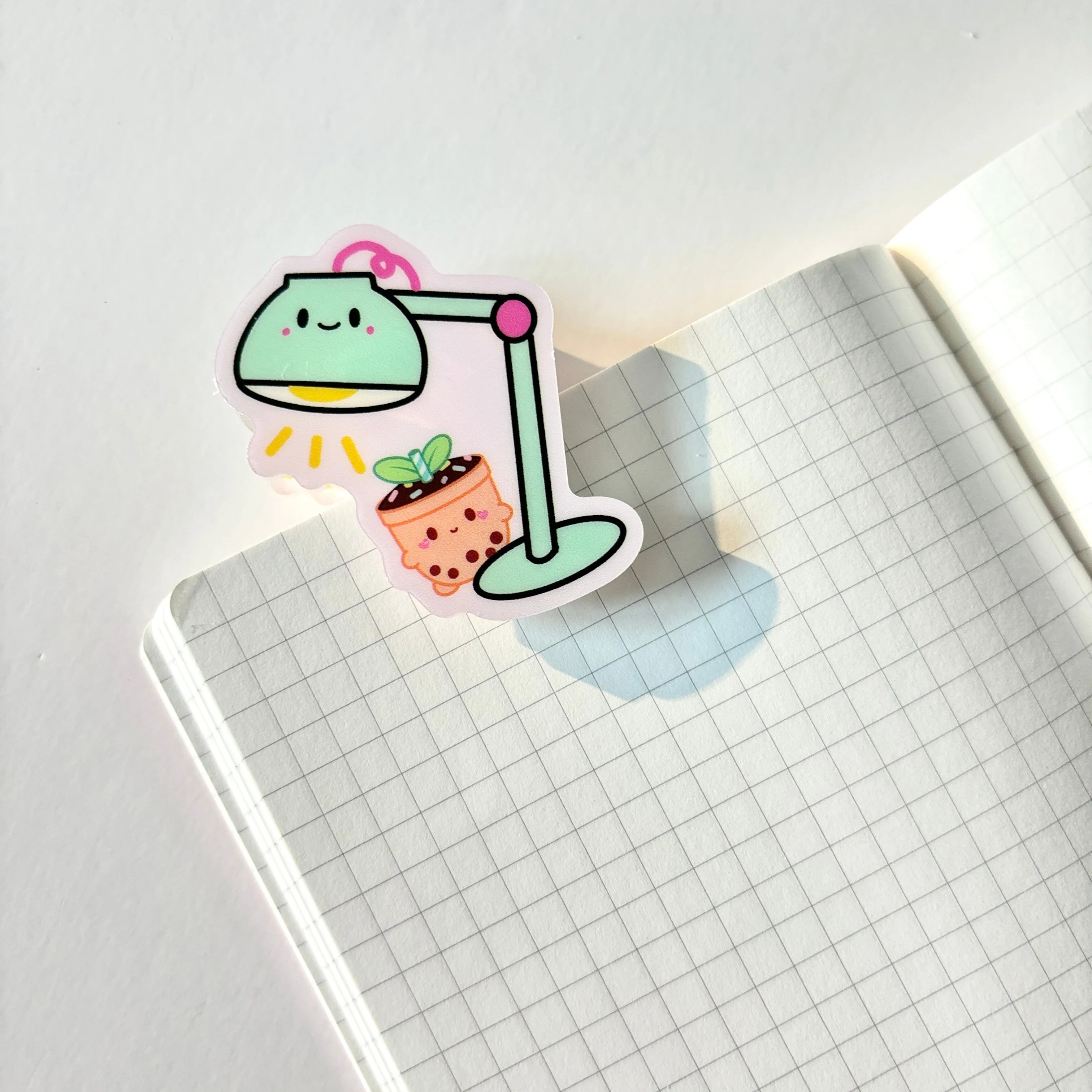 Cute Lamp Stationery Clip
