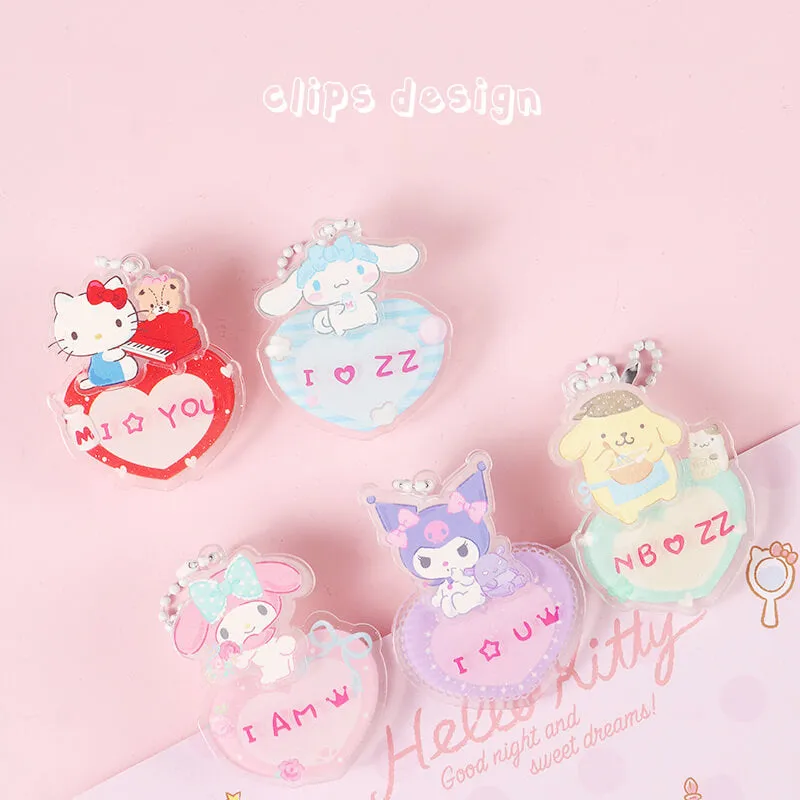 Fun Sanrio DIY Sticker Clip Pendant