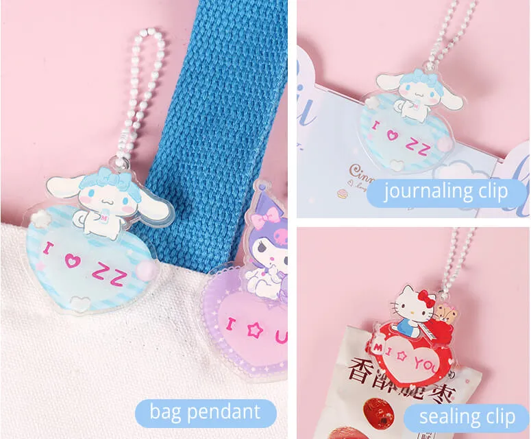 Fun Sanrio DIY Sticker Clip Pendant