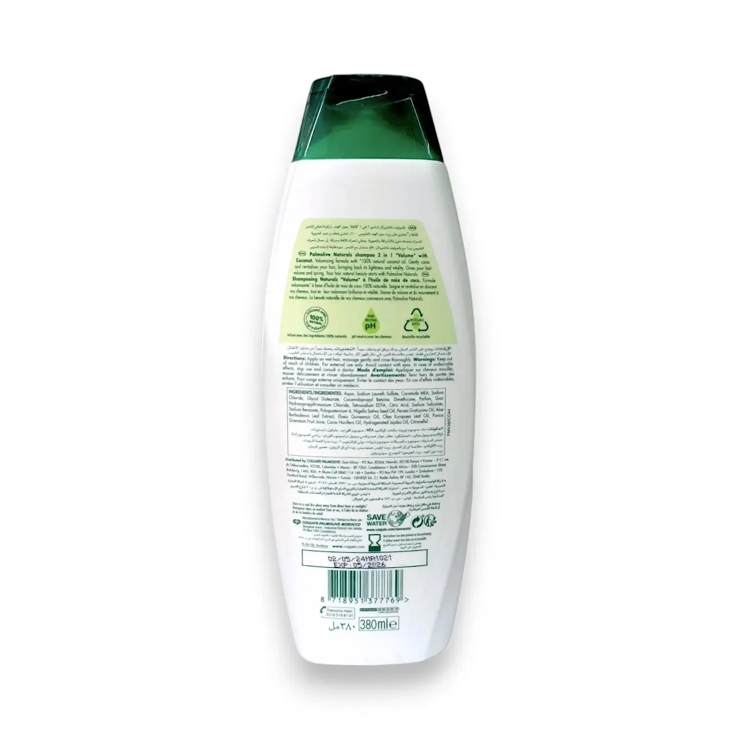 Palmolive Naturals Shampoo 2 in 1 Color Shine 380ml