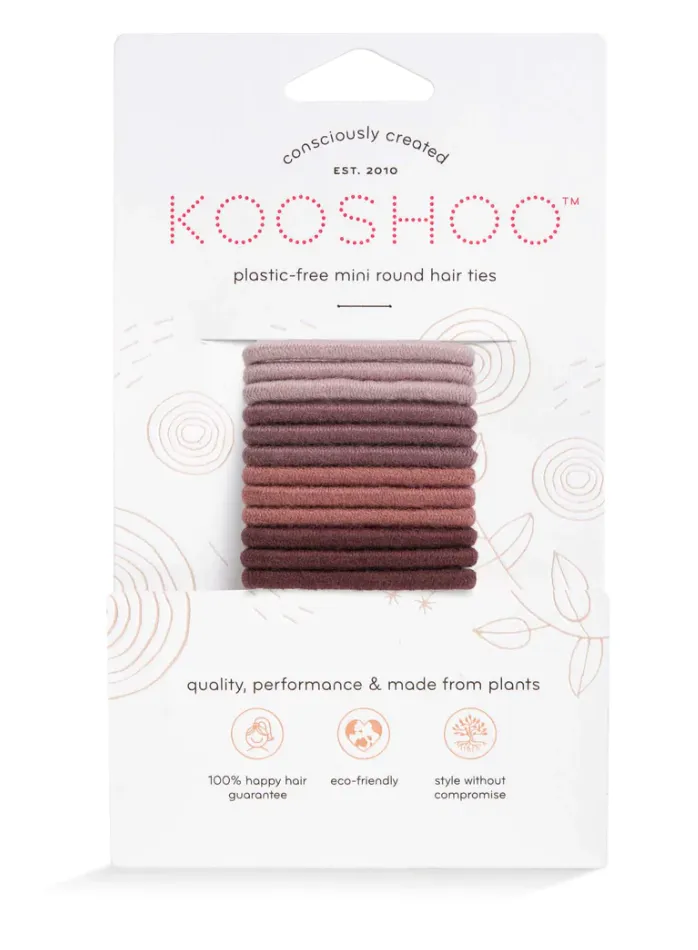 Plastic Free Mini Round Hair Ties