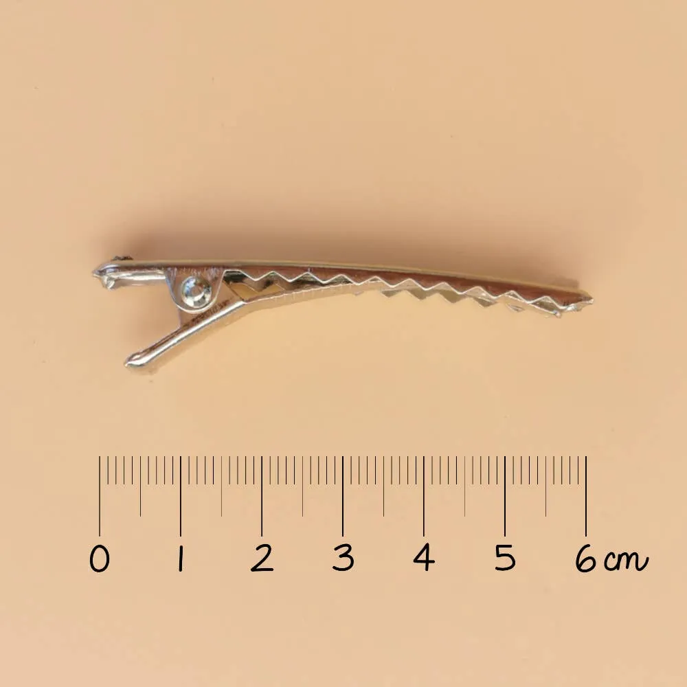 Princess bow clip - Pink linen