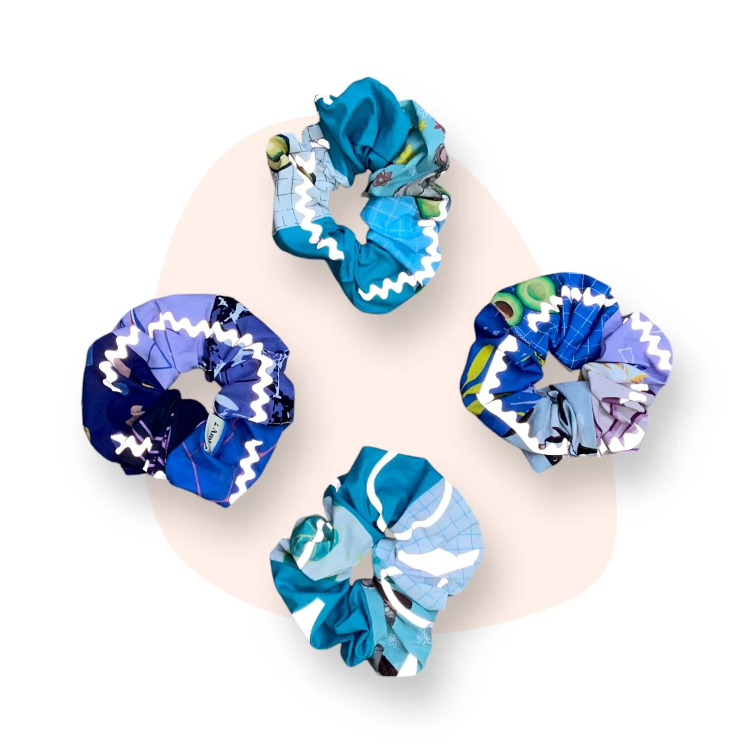 Reflective Scrunchie Bracelet - Cool Tones