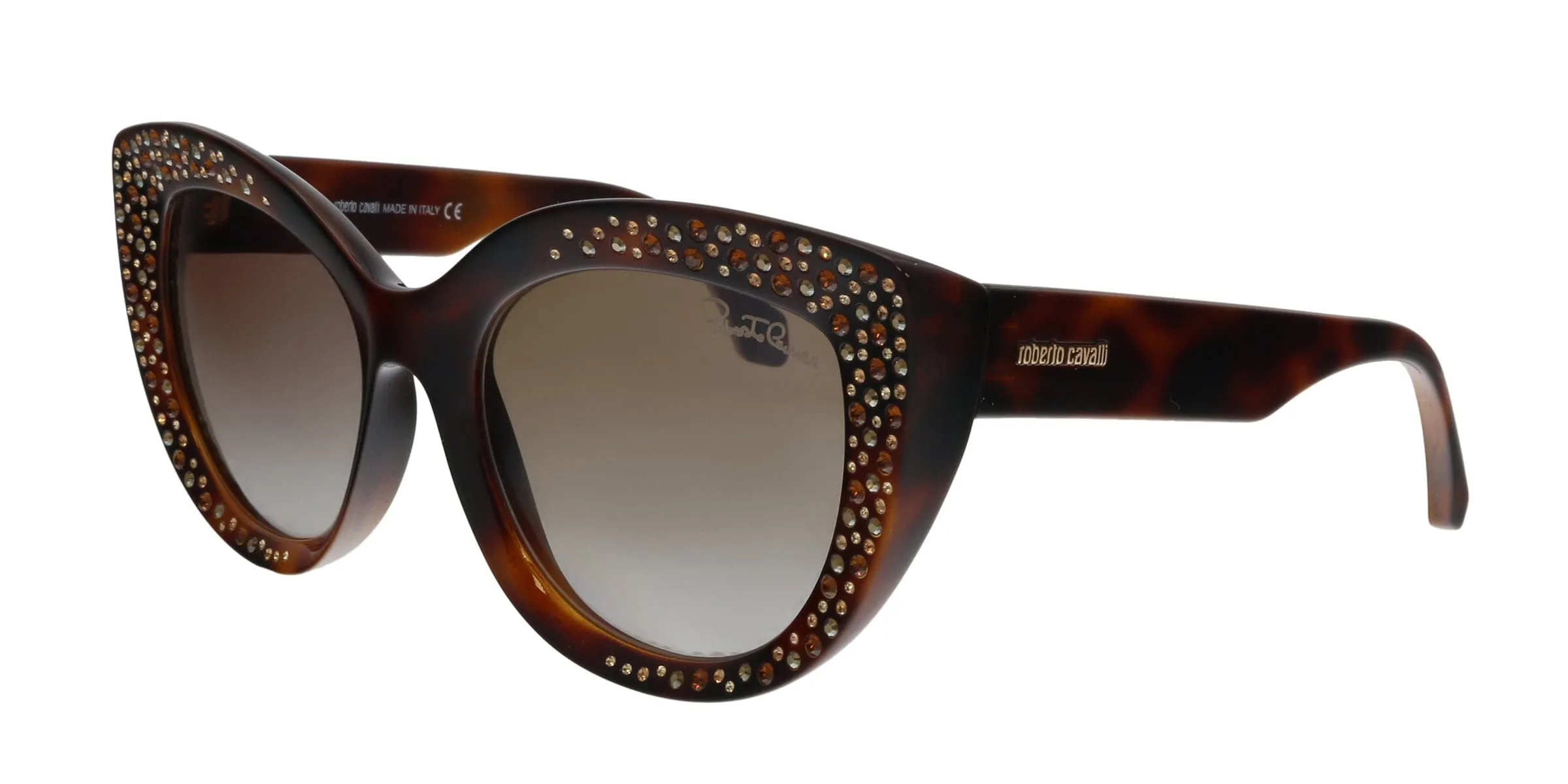 Roberto Cavalli ARC1050 53G Chitignano Havana Cat Eye Sunglasses