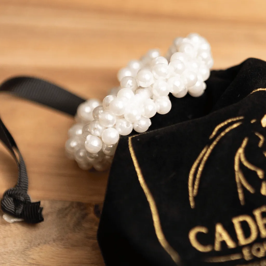 Ultra-Stretchy Pearl Scrunchie and Hair Net Set