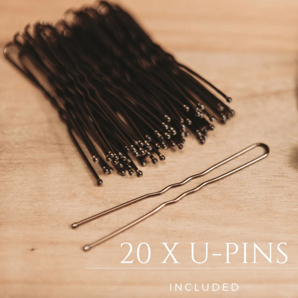 Ultra-Stretchy Pearl Scrunchie and Hair Net Set
